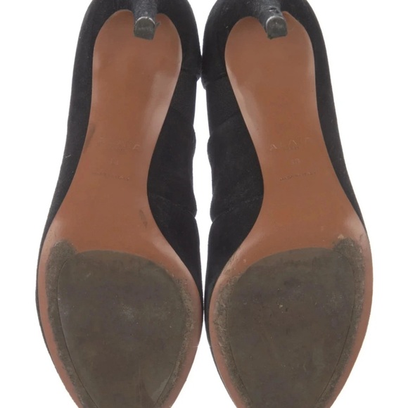 Alaïa Black Suede Womens Ankle Boots Size 38 / US 8 – High Heel Booties - Picture 5 of 5